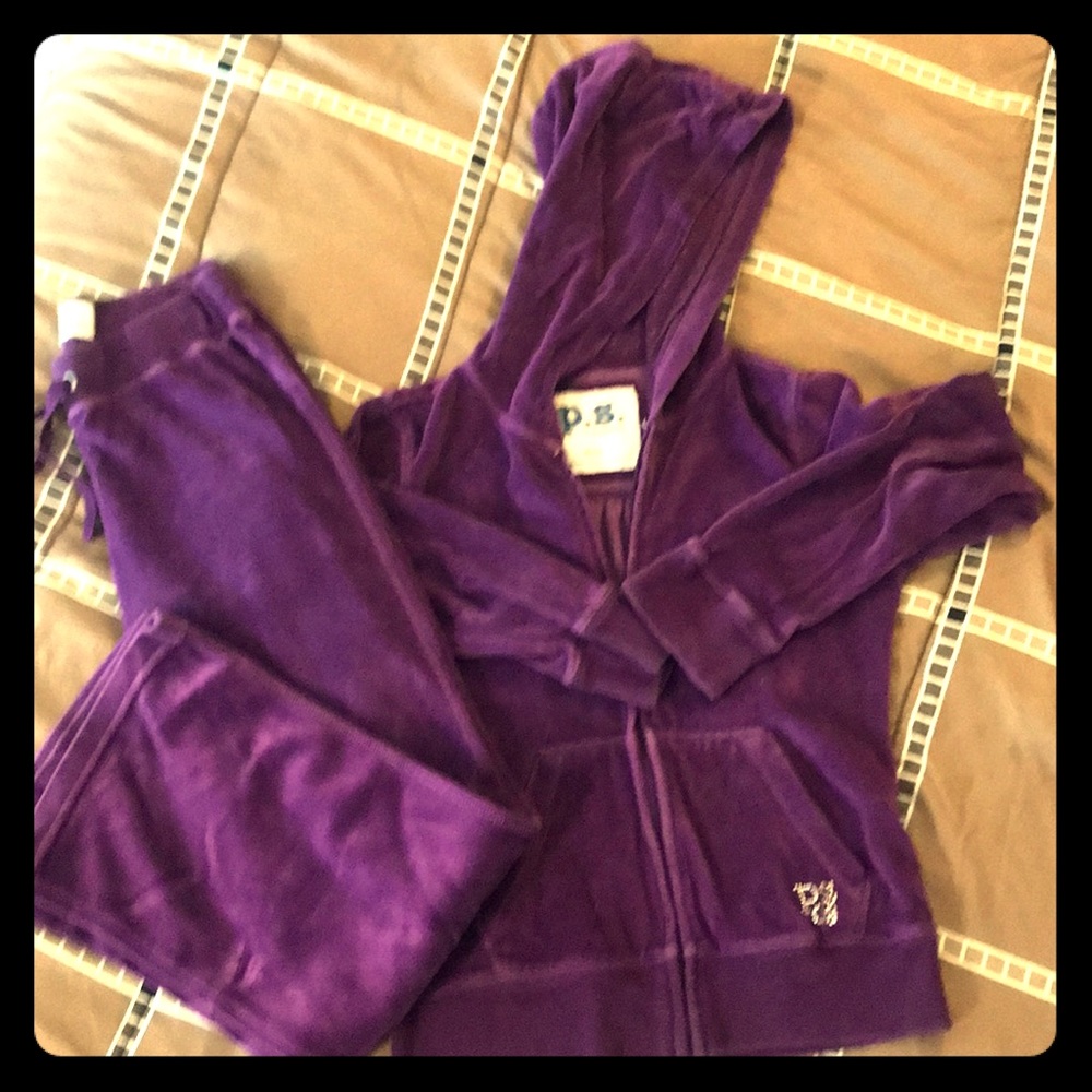 Purple jog suite